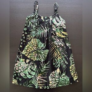 RAINFOREST Tropical Leaf Print XL Top